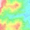 Topografische kaart Enxerto, hoogte, reliëf