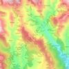 Topografische kaart Tandoli, hoogte, reliëf