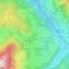 Topografische kaart Weichsölln, hoogte, reliëf