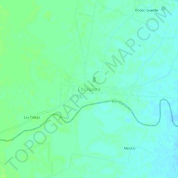 Topografische kaart Chicligasta, hoogte, reliëf