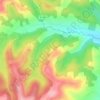 Topografische kaart Hountetes, hoogte, reliëf