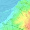 Topografische kaart Cercal de Baixo, hoogte, reliëf