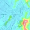 Topografische kaart Kampung Penampang Proper, hoogte, reliëf
