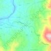 Topografische kaart Monsul, hoogte, reliëf