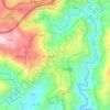 Topografische kaart Cumieira, hoogte, reliëf