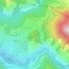 Topografische kaart le Petit Roussilon, hoogte, reliëf