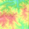 Topografische kaart Buffalo, hoogte, reliëf