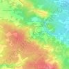 Topografische kaart Berlouze, hoogte, reliëf