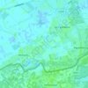 Topografische kaart 't Hoekje, hoogte, reliëf