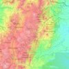 Topografische kaart Cimarrones, hoogte, reliëf