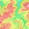 Topografische kaart Vellereux, hoogte, reliëf
