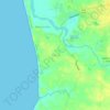 Topografische kaart Tithal, hoogte, reliëf
