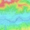 Topografische kaart Assach, hoogte, reliëf