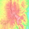 Topografische kaart Lugo, hoogte, reliëf