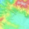 Topografische kaart Coris, hoogte, reliëf