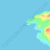 Topografische kaart Malin Head, hoogte, reliëf