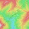 Topografische kaart Lahe, hoogte, reliëf