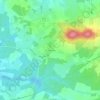 Topografische kaart Les Haberderies, hoogte, reliëf