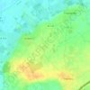 Topografische kaart Valmonchy, hoogte, reliëf