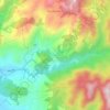Topografische kaart La Sierra, hoogte, reliëf
