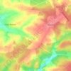 Topografische kaart Le Touquet, hoogte, reliëf