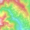 Topografische kaart Serre, hoogte, reliëf