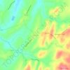 Topografische kaart Marston, hoogte, reliëf