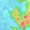 Topografische kaart Gunung Datok, hoogte, reliëf