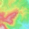 Topografische kaart Mont du Marseillais, hoogte, reliëf