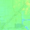 Topografische kaart Peachton, hoogte, reliëf