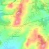 Topografische kaart A Brea, hoogte, reliëf