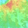 Topografische kaart Tovetorp, hoogte, reliëf