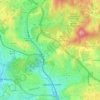 Topografische kaart Mira-Sintra, hoogte, reliëf