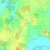 Topografische kaart Les Rosiers, hoogte, reliëf