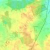 Topografische kaart Krumland, hoogte, reliëf