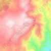 Topografische kaart Su Pradu, hoogte, reliëf