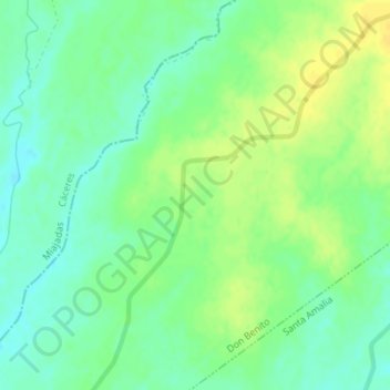 Topografische kaart Zaldivar, hoogte, reliëf