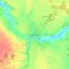 Topografische kaart Sønder Bjert, hoogte, reliëf