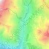 Topografische kaart Chambran, hoogte, reliëf