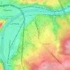 Topografische kaart Froidebise, hoogte, reliëf