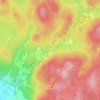 Topografische kaart Vikhyttan, hoogte, reliëf