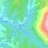 Topografische kaart Lafortunada, hoogte, reliëf
