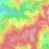 Topografische kaart Vilar, hoogte, reliëf