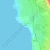 Topografische kaart Hofsós, hoogte, reliëf