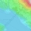 Topografische kaart Freier Seezugang Millstättersee nahe Schiffsanlegestelle Dellach-Sappl, hoogte, reliëf