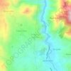 Topografische kaart Zalapa Las Lagunas, hoogte, reliëf