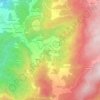 Topografische kaart Póvoa, hoogte, reliëf