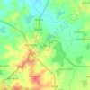 Topografische kaart Sira, hoogte, reliëf