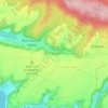 Topografische kaart Le Larris Moutain, hoogte, reliëf