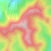 Topografische kaart Pico del Lobo, hoogte, reliëf